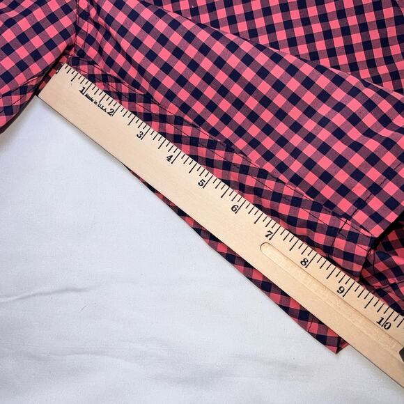 Bonobos Swim Trunks Size 33 Pink Blue Gingham Button Front Mesh Lined Preppy Dad - Picture 10 of 14